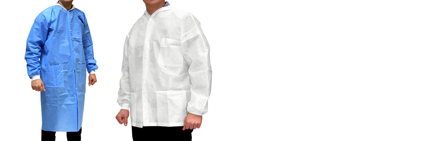 Disposable lab coats and lab jackets for healthcare environments - Caresfield - USA