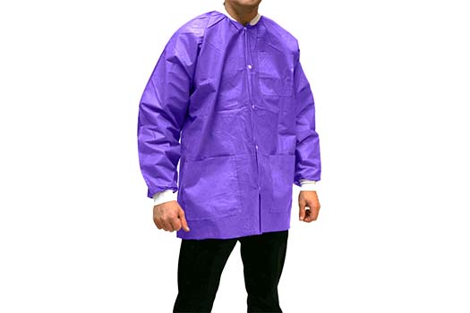 Disposable lab jackets that hit at the waist for doctors and nurses - Caresfield - USA